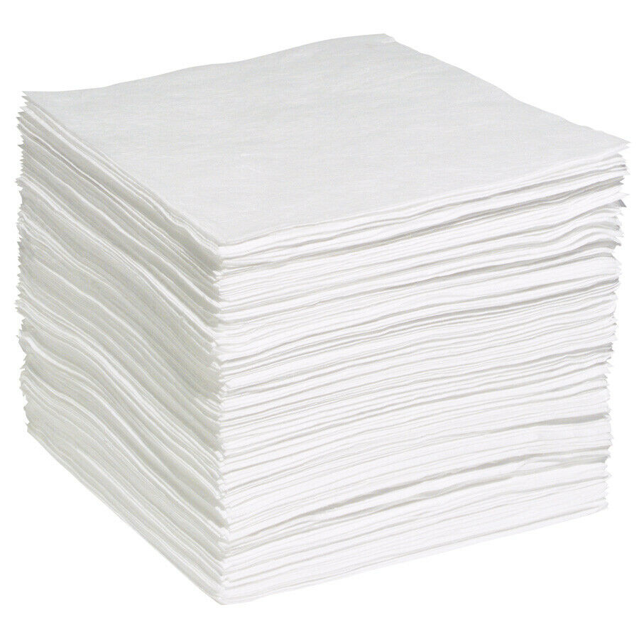 Oil Only Absorbent Pads - Wp-s - Light Weight Sheets - 200 Count