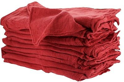 1000 Industrial Shop Rags / Cleaning Towels Red