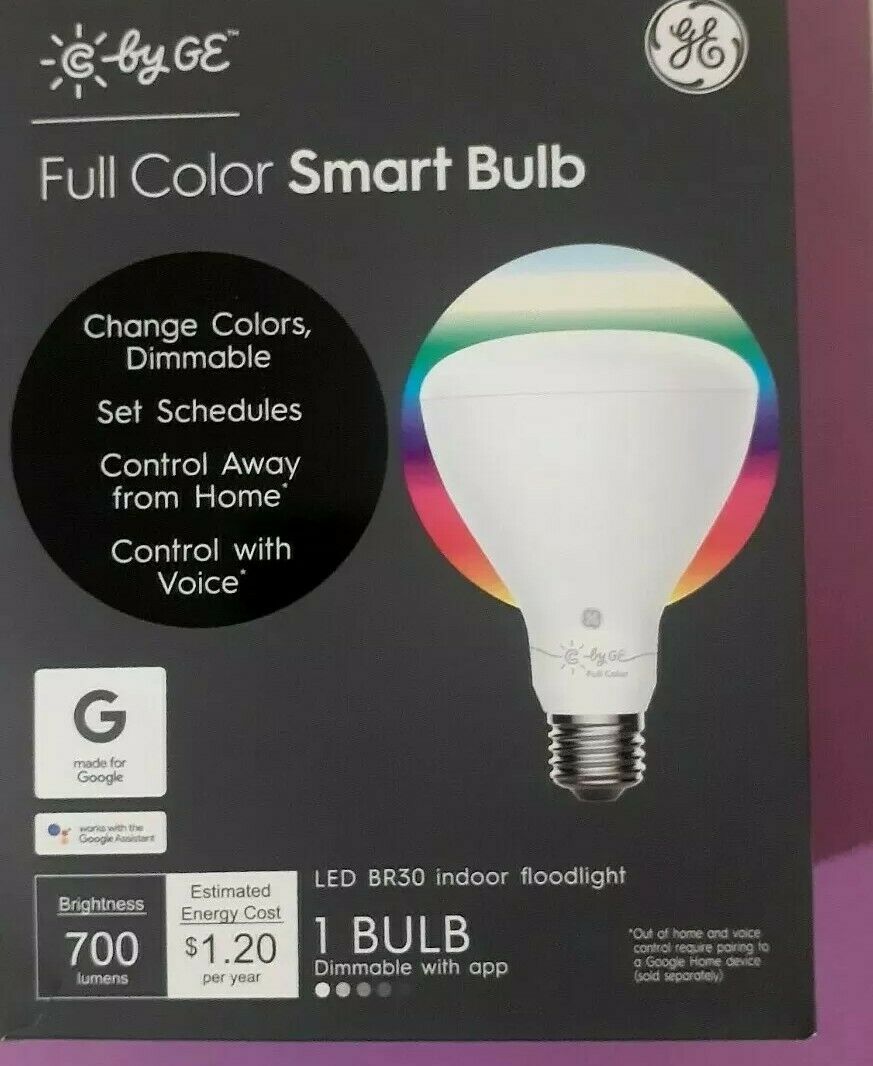C By Ge Smart Bulb, 700 Lumens, Full Color Smart Bulb, Voice Control,smart Light