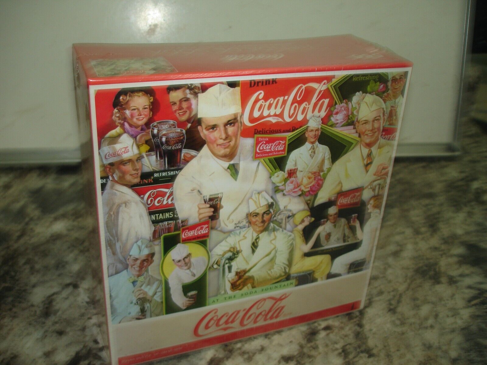 Majestic Coca Cola Coke Puzzle At The Soda Fountain 550 Pieces New Sealed 2008