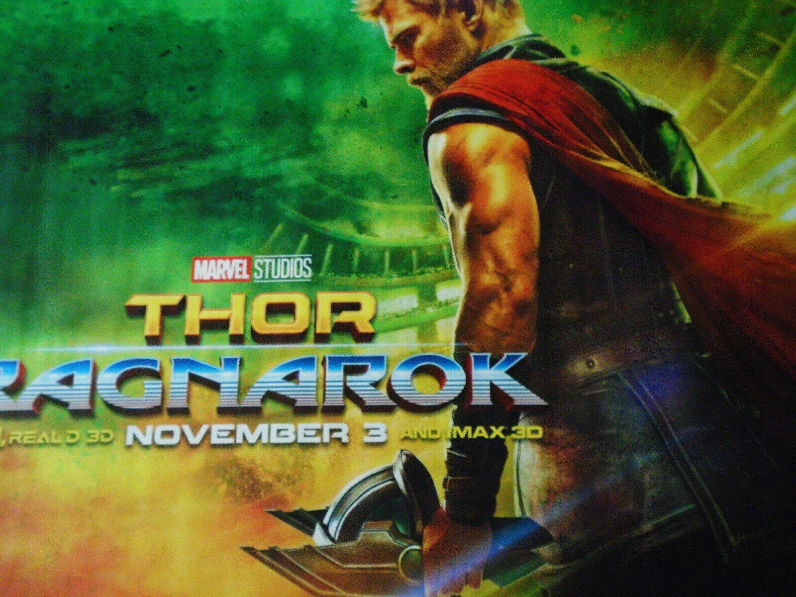 Original Usa Marvel Thor Ragnarok 2017 Subway Movie Poster Approx 4 X 5 Feet New