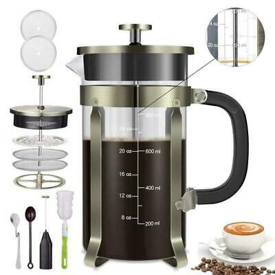 Homost Coffee Maker French Press 34 Oz 8 Cup 304 Stainless Steel Double Side Hot