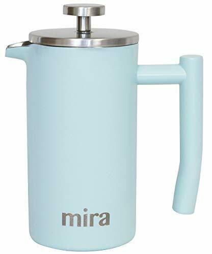 Mira 12 Oz Stainless Steel French Press Coffee Maker | Double Walled Insulate...