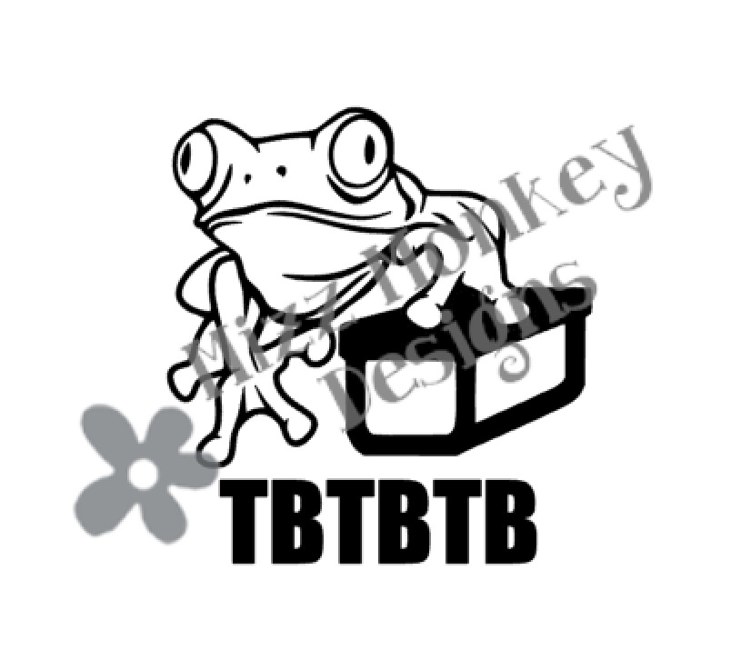 Frog Ammo Can Geocaching Trackable Tb Travel Bug - Vinyl Car Auto Vehicle Decal