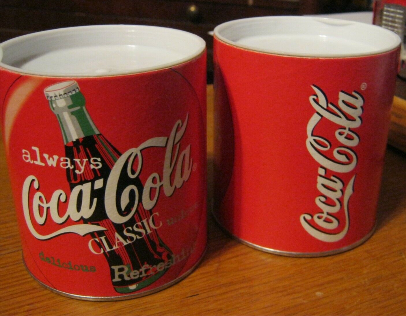 Coca Cola Puzzle...2 For.1....2001..circ....nib..finished Puzzle Is 10 1/2" Dia.