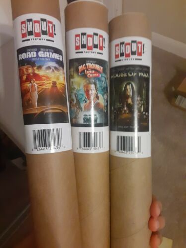 New Shout Factory Posters Road Games/ Big Trouble In Little China/ House Of Wax