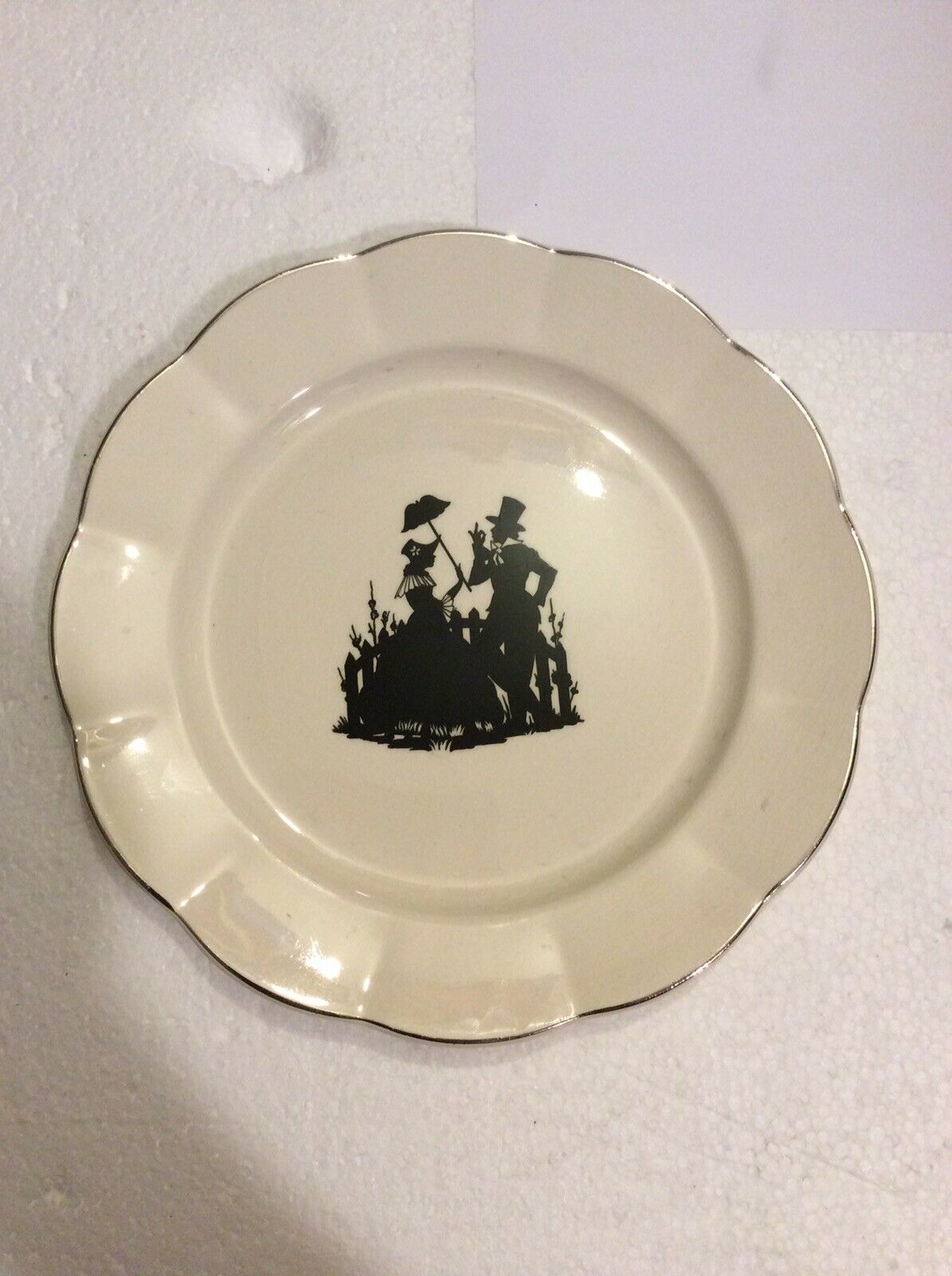 Hard To Find:  W. S. George "georgette" Pattern 91/2" Dinner Plate
