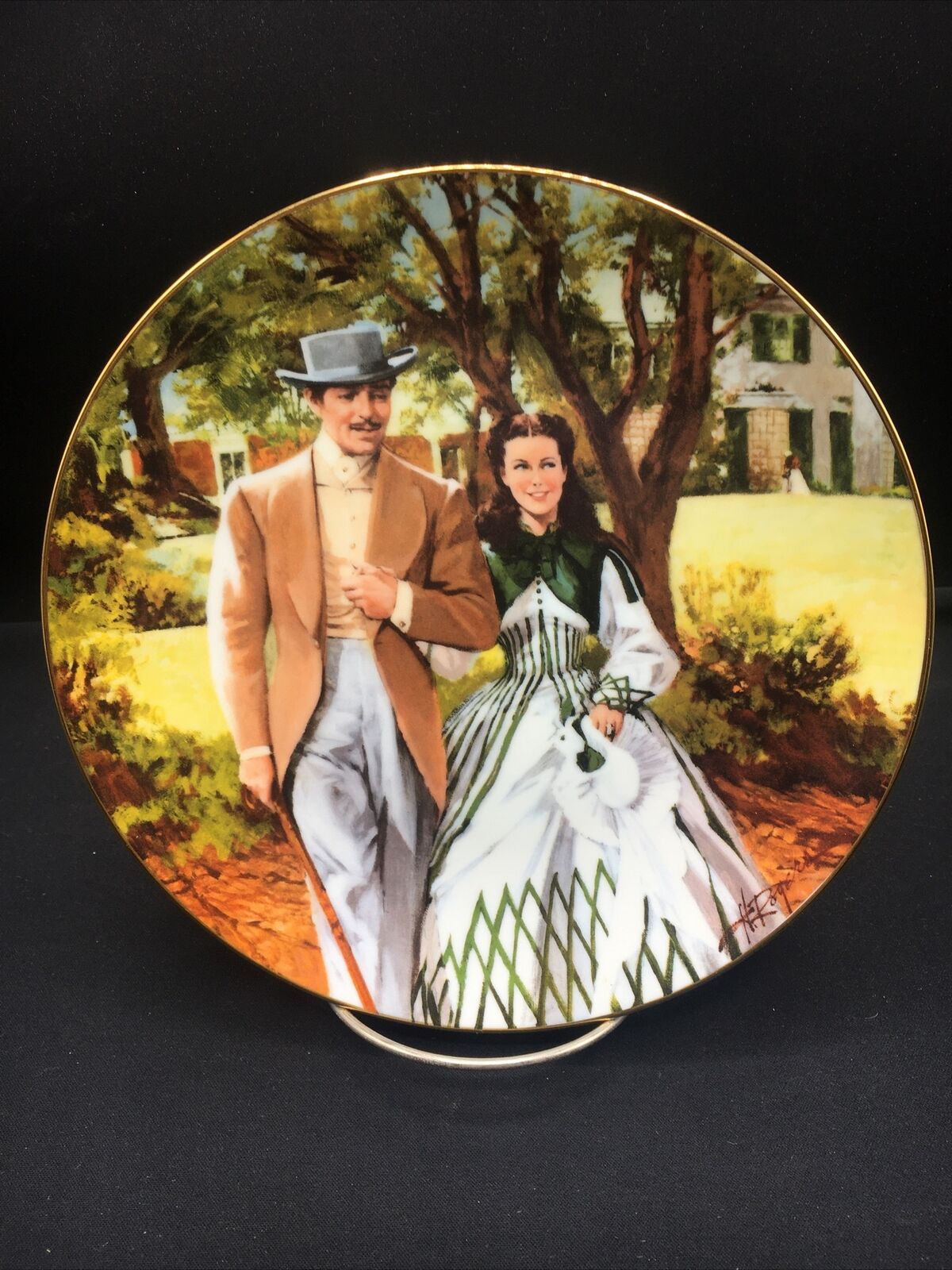 Home To Tara, Gone With The Wind - W. L. George Collector Plate ~