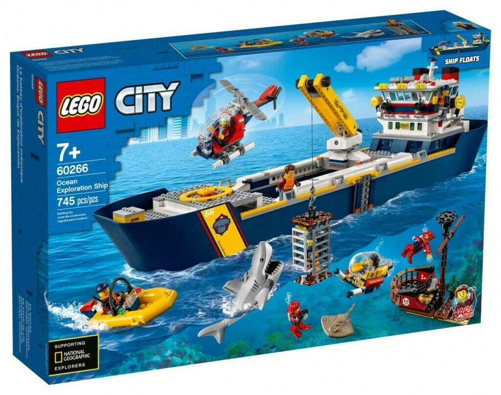 Lego City: Ocean Exploration Ship (60266) Building Kit 745 Pcs